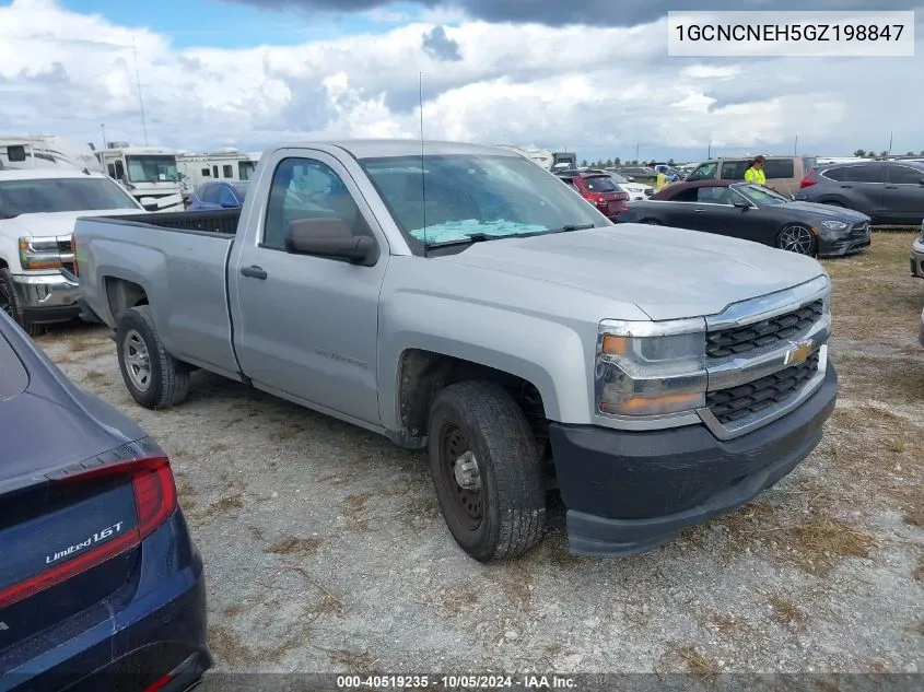 2016 Chevrolet Silverado C1500/C1500 Ls VIN: 1GCNCNEH5GZ198847 Lot: 40519235