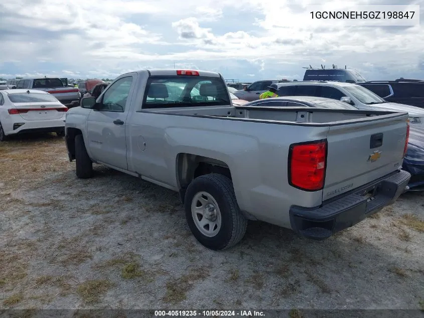 2016 Chevrolet Silverado C1500/C1500 Ls VIN: 1GCNCNEH5GZ198847 Lot: 40519235