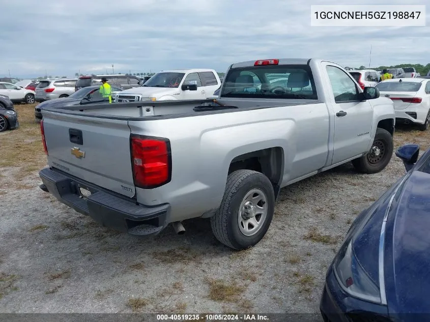 2016 Chevrolet Silverado C1500/C1500 Ls VIN: 1GCNCNEH5GZ198847 Lot: 40519235