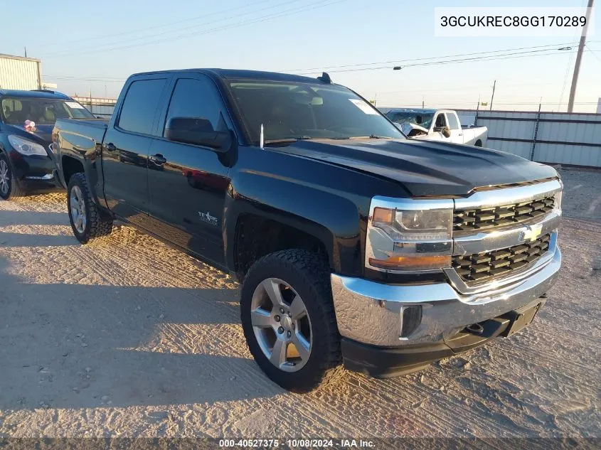 2016 Chevrolet Silverado 1500 K1500 Lt VIN: 3GCUKREC8GG170289 Lot: 40527375