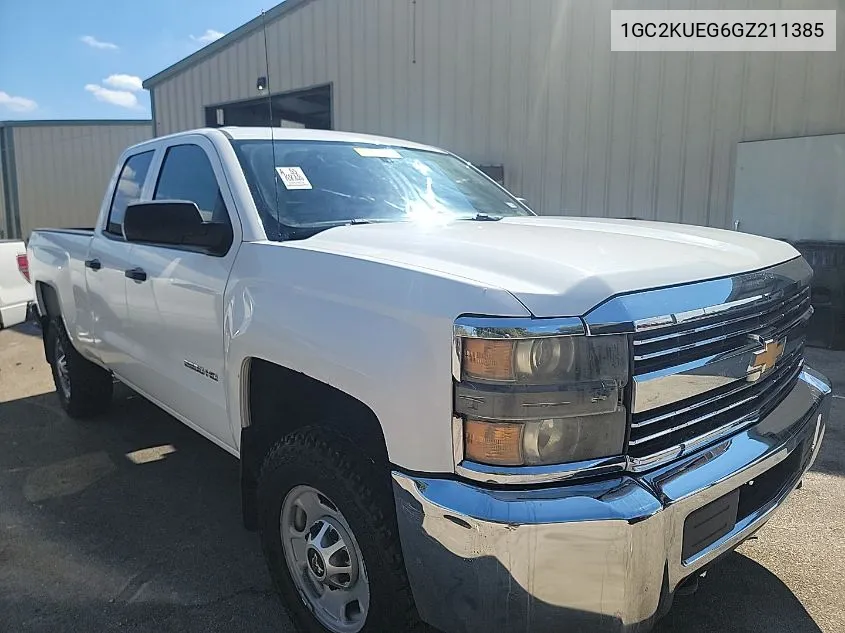 1GC2KUEG6GZ211385 2016 Chevrolet Silverado 2500Hd Wt