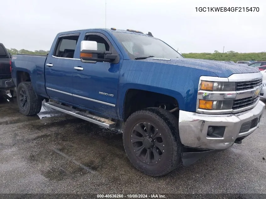 2016 Chevrolet Silverado K2500 Heavy Duty Ltz VIN: 1GC1KWE84GF215470 Lot: 40536260