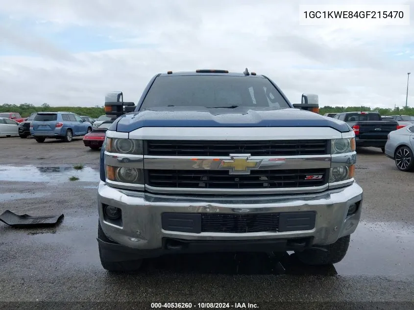 2016 Chevrolet Silverado K2500 Heavy Duty Ltz VIN: 1GC1KWE84GF215470 Lot: 40536260