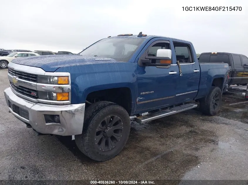 2016 Chevrolet Silverado K2500 Heavy Duty Ltz VIN: 1GC1KWE84GF215470 Lot: 40536260