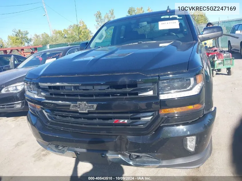 2016 Chevrolet Silverado 1500 2Lt VIN: 1GCVKREC5GZ247169 Lot: 40543510