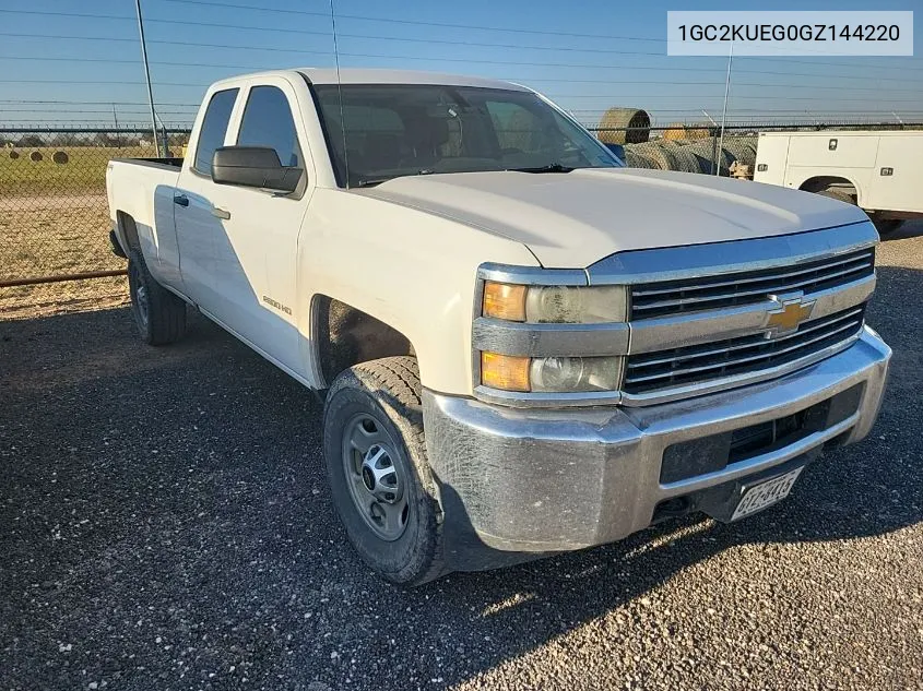 2016 Chevrolet Silverado 2500Hd Wt VIN: 1GC2KUEG0GZ144220 Lot: 40546657