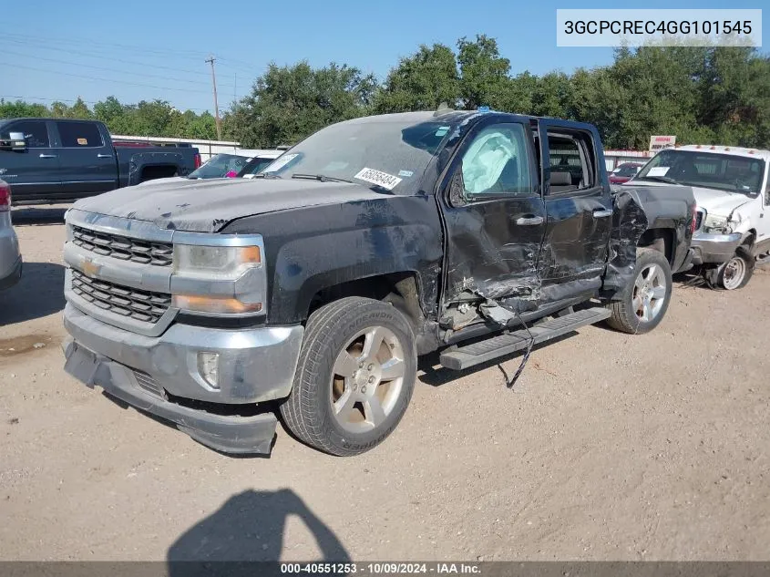 2016 Chevrolet Silverado 1500 1Lt VIN: 3GCPCREC4GG101545 Lot: 40551253