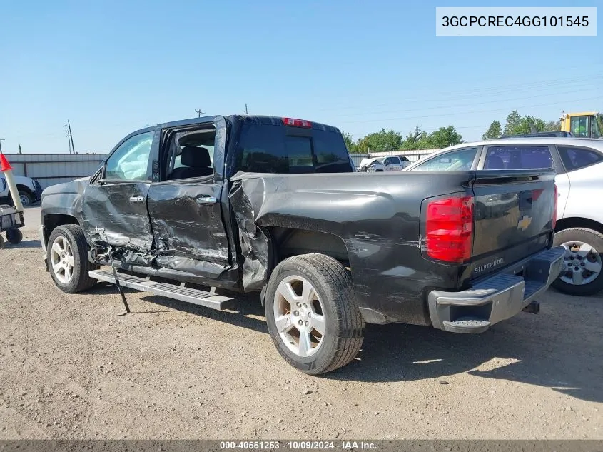 2016 Chevrolet Silverado 1500 1Lt VIN: 3GCPCREC4GG101545 Lot: 40551253