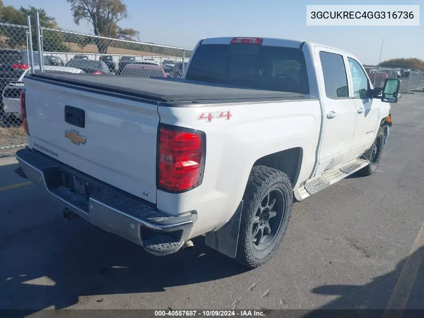 3GCUKREC4GG316736 2016 Chevrolet Silverado K1500 Lt