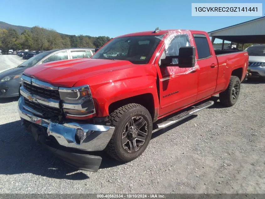 2016 Chevrolet Silverado 1500 1Lt VIN: 1GCVKREC2GZ141441 Lot: 40562534