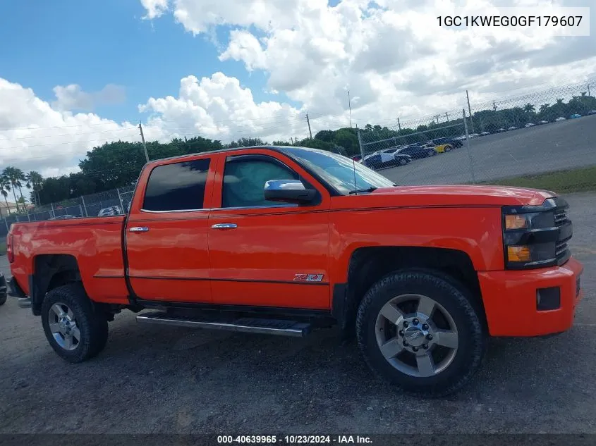 2016 Chevrolet Silverado 2500Hd Ltz VIN: 1GC1KWEG0GF179607 Lot: 40639965