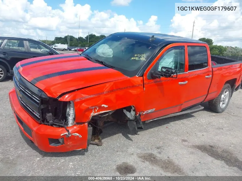 2016 Chevrolet Silverado 2500Hd Ltz VIN: 1GC1KWEG0GF179607 Lot: 40639965