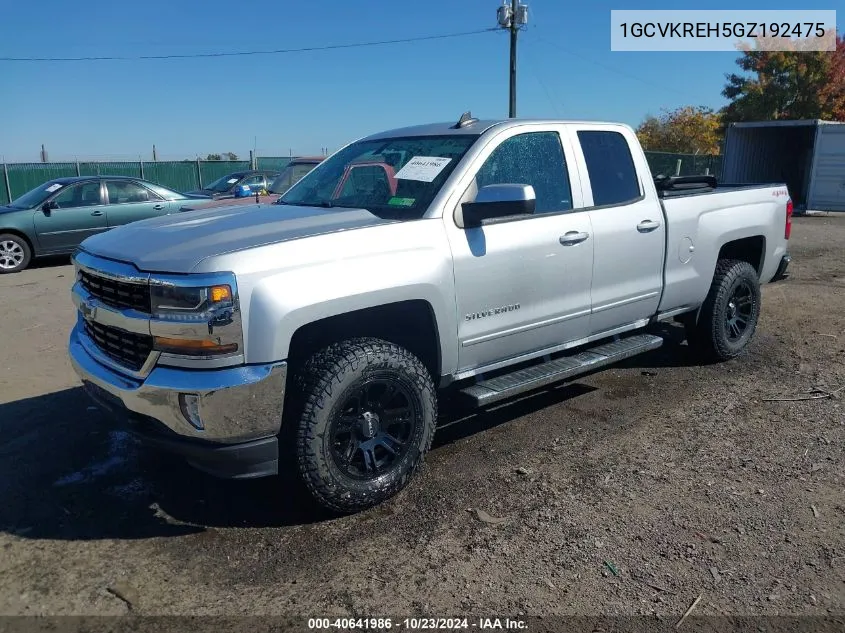 2016 Chevrolet Silverado 1500 1Lt VIN: 1GCVKREH5GZ192475 Lot: 40641986