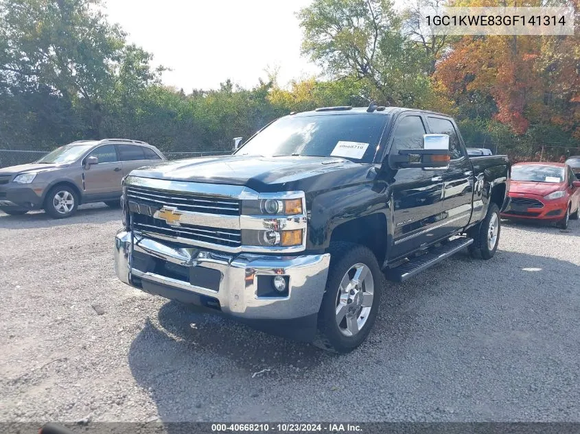 2016 Chevrolet Silverado 2500Hd Ltz VIN: 1GC1KWE83GF141314 Lot: 40668210