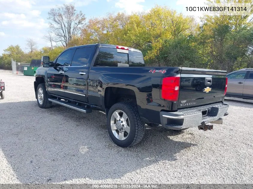 2016 Chevrolet Silverado 2500Hd Ltz VIN: 1GC1KWE83GF141314 Lot: 40668210