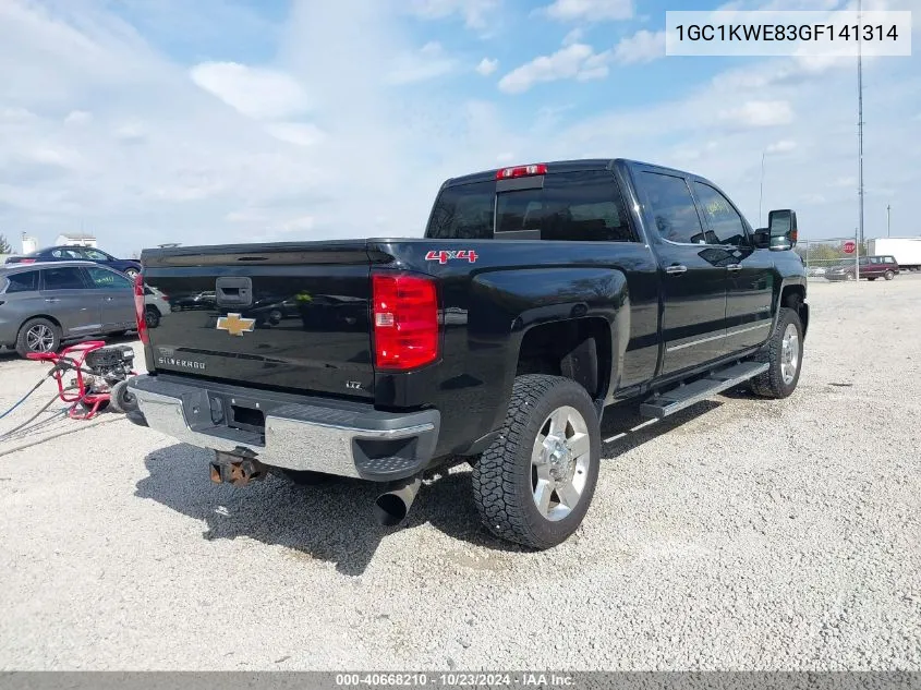 1GC1KWE83GF141314 2016 Chevrolet Silverado 2500Hd Ltz