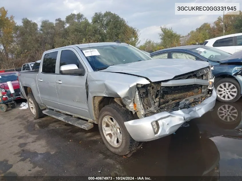 2016 Chevrolet Silverado 1500 2Lt VIN: 3GCUKREC0GG331945 Lot: 40674973