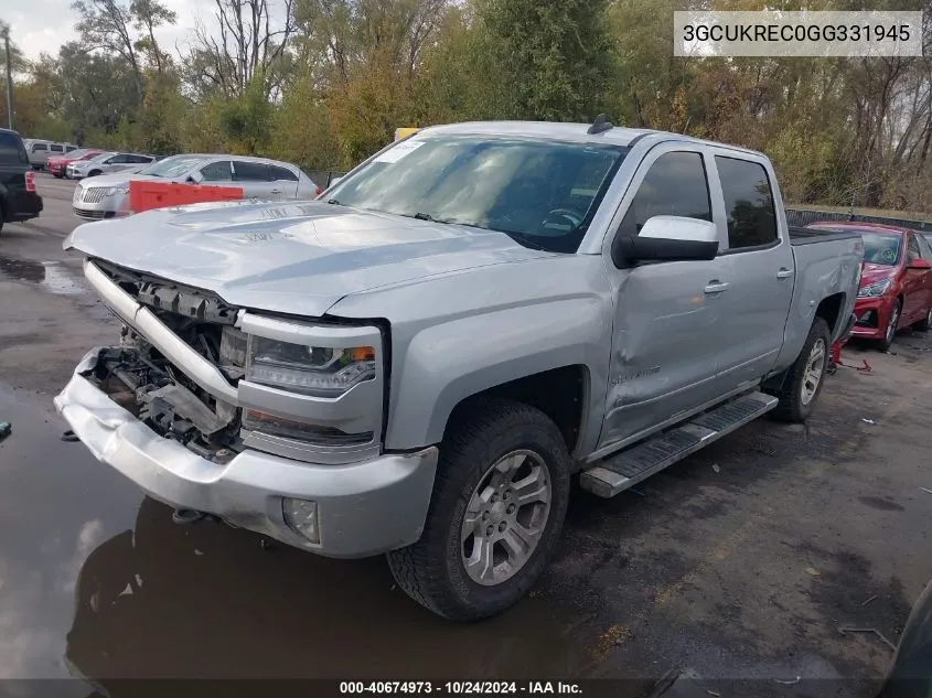 2016 Chevrolet Silverado 1500 2Lt VIN: 3GCUKREC0GG331945 Lot: 40674973