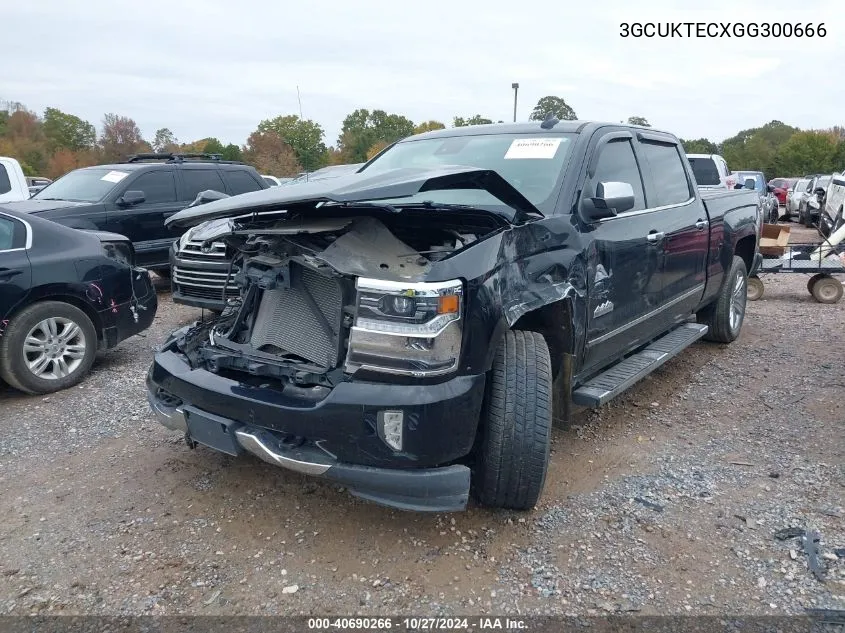 2016 Chevrolet Silverado K1500 High Country VIN: 3GCUKTECXGG300666 Lot: 40690266