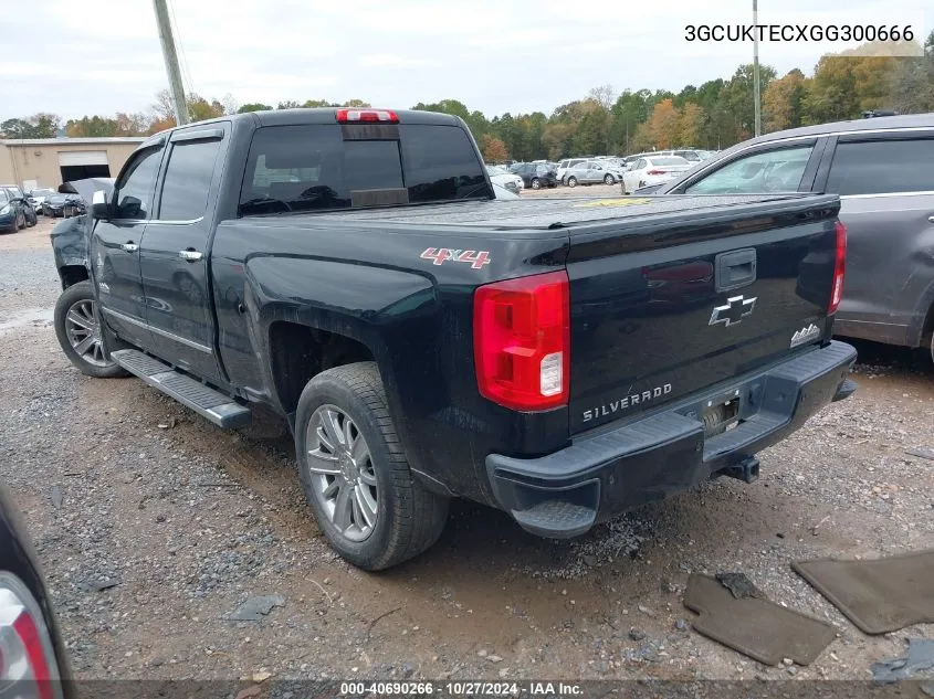 2016 Chevrolet Silverado K1500 High Country VIN: 3GCUKTECXGG300666 Lot: 40690266