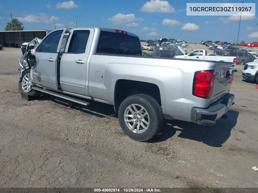 2016 Chevrolet Silverado 1500 1Lt VIN: 1GCRCREC3GZ119267 Lot: 40692574