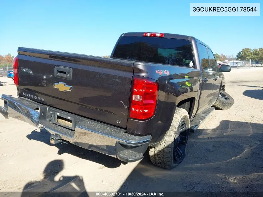 2016 Chevrolet Silverado 1500 1Lt VIN: 3GCUKREC5GG178544 Lot: 40692701