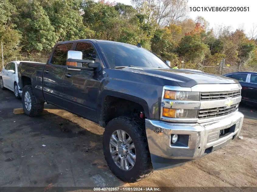 2016 Chevrolet Silverado 2500Hd Lt VIN: 1GC1KVE86GF209051 Lot: 40702857