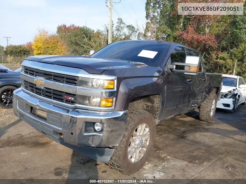 2016 Chevrolet Silverado 2500Hd Lt VIN: 1GC1KVE86GF209051 Lot: 40702857