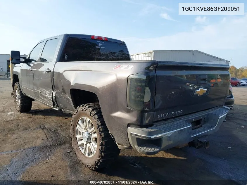 2016 Chevrolet Silverado 2500Hd Lt VIN: 1GC1KVE86GF209051 Lot: 40702857