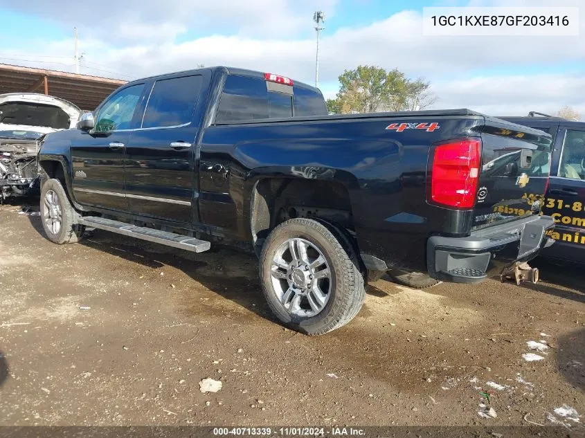 2016 Chevrolet Silverado 2500Hd High Country VIN: 1GC1KXE87GF203416 Lot: 40713339