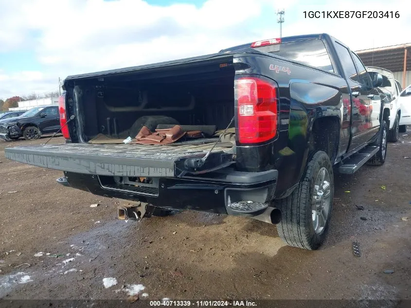 2016 Chevrolet Silverado 2500Hd High Country VIN: 1GC1KXE87GF203416 Lot: 40713339