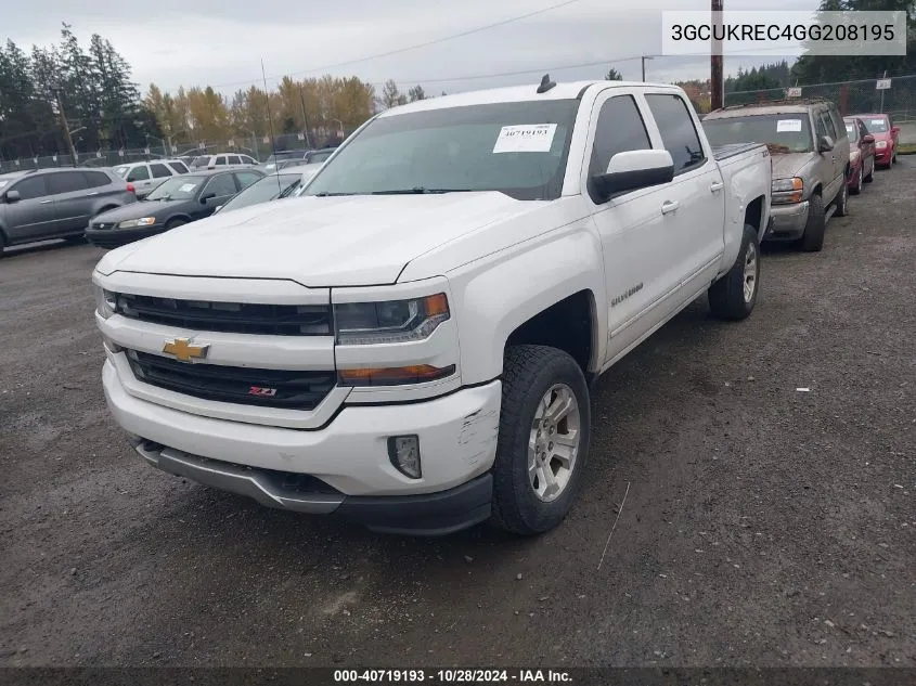 2016 Chevrolet Silverado K1500 Lt VIN: 3GCUKREC4GG208195 Lot: 40719193