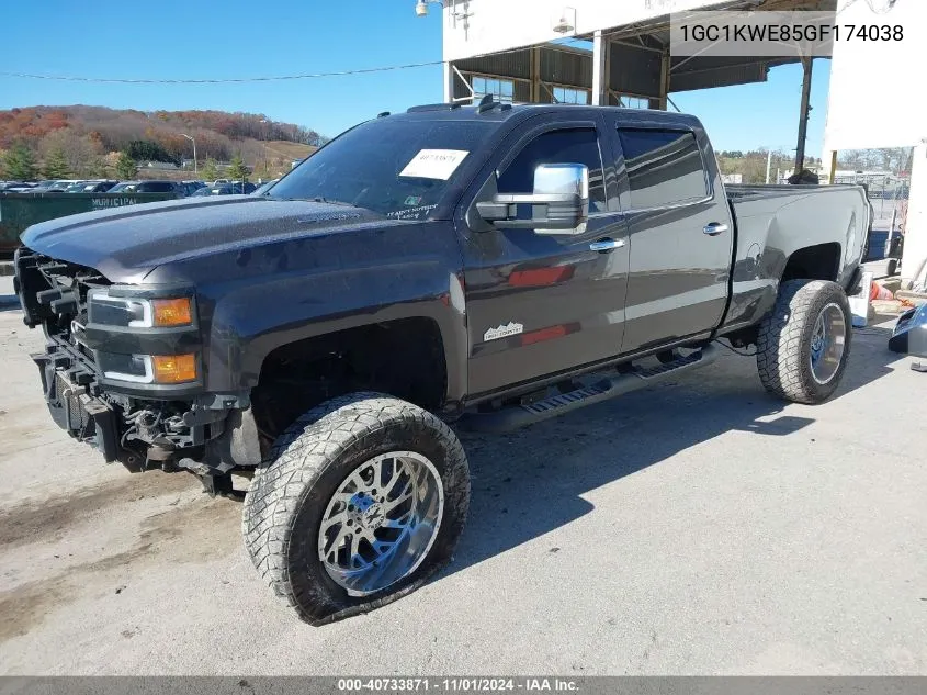 2016 Chevrolet Silverado 2500Hd Ltz VIN: 1GC1KWE85GF174038 Lot: 40733871