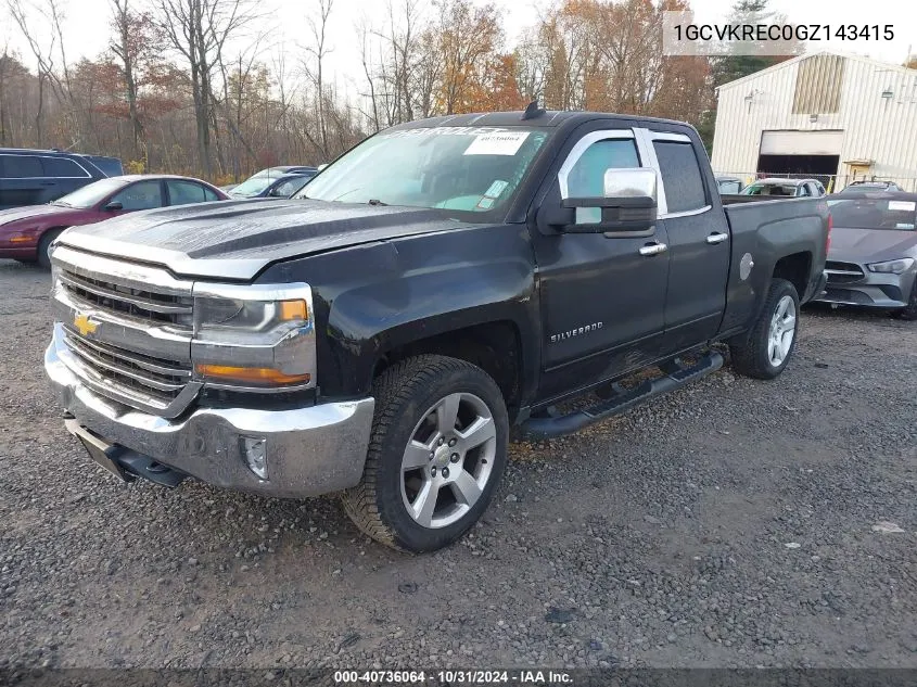 1GCVKREC0GZ143415 2016 Chevrolet Silverado 1500 1Lt