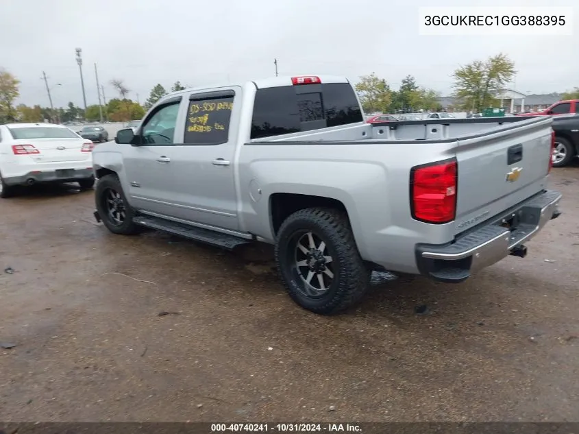 2016 Chevrolet Silverado 1500 1Lt VIN: 3GCUKREC1GG388395 Lot: 40740241