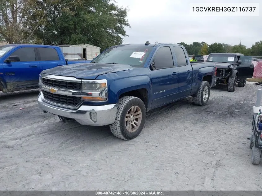 2016 Chevrolet Silverado 1500 1Lt VIN: 1GCVKREH3GZ116737 Lot: 40742148