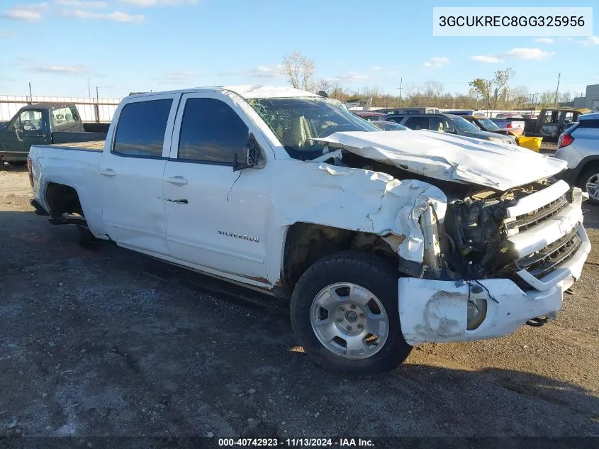 3GCUKREC8GG325956 2016 Chevrolet Silverado 1500 2Lt