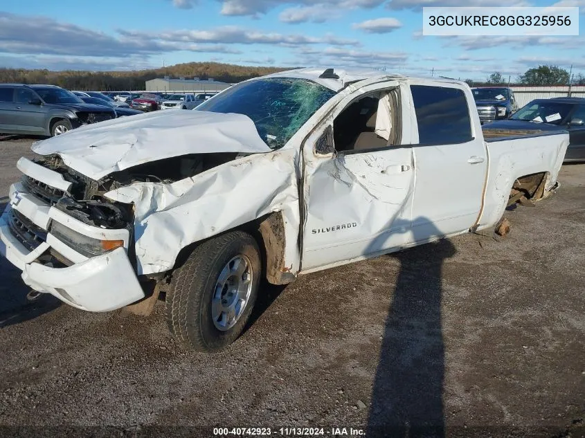 3GCUKREC8GG325956 2016 Chevrolet Silverado 1500 2Lt