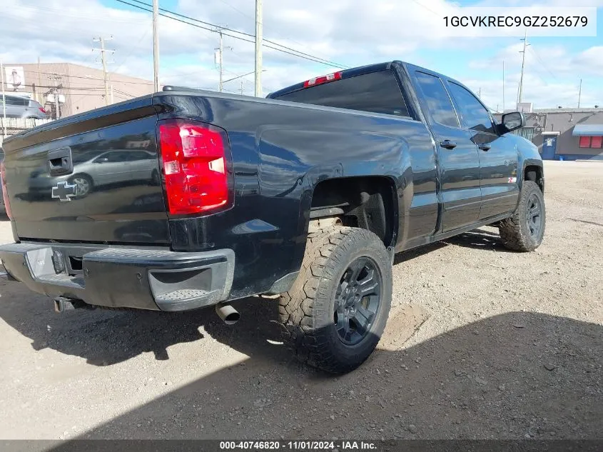 2016 Chevrolet Silverado 1500 2Lt VIN: 1GCVKREC9GZ252679 Lot: 40746820