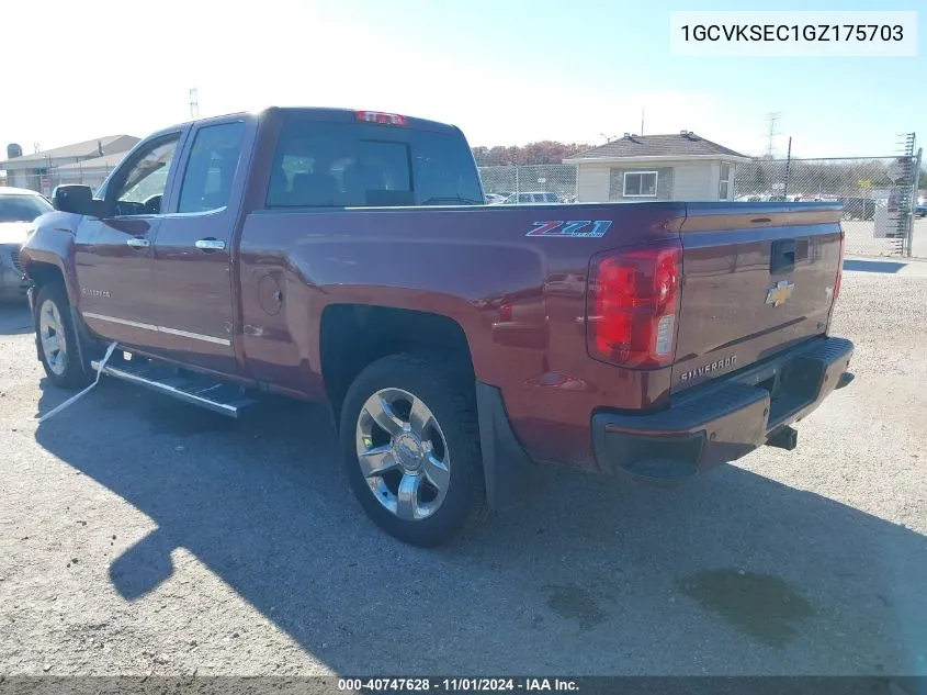 2016 Chevrolet Silverado 1500 2Lz VIN: 1GCVKSEC1GZ175703 Lot: 40747628