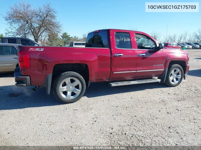 2016 Chevrolet Silverado 1500 2Lz VIN: 1GCVKSEC1GZ175703 Lot: 40747628