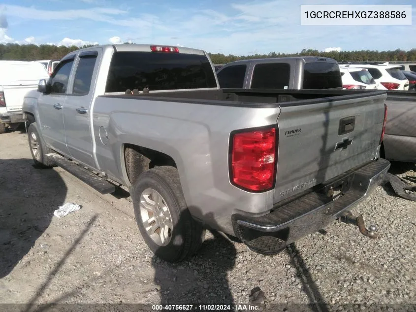 2016 Chevrolet Silverado 1500 1Lt VIN: 1GCRCREHXGZ388586 Lot: 40756627