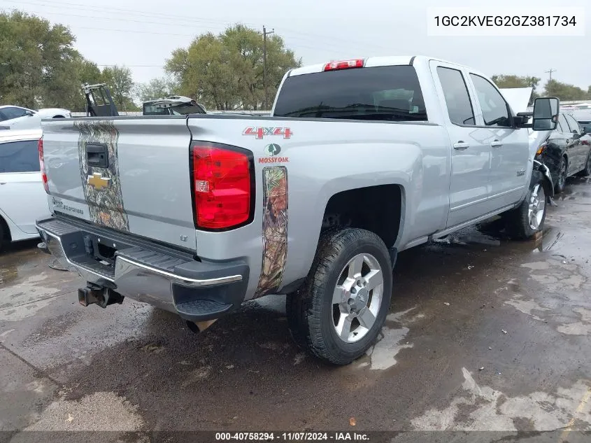 2016 Chevrolet Silverado 2500Hd Lt VIN: 1GC2KVEG2GZ381734 Lot: 40758294