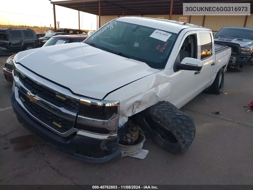 2016 Chevrolet Silverado 1500 Wt VIN: 3GCUKNEC6GG316973 Lot: 40762803