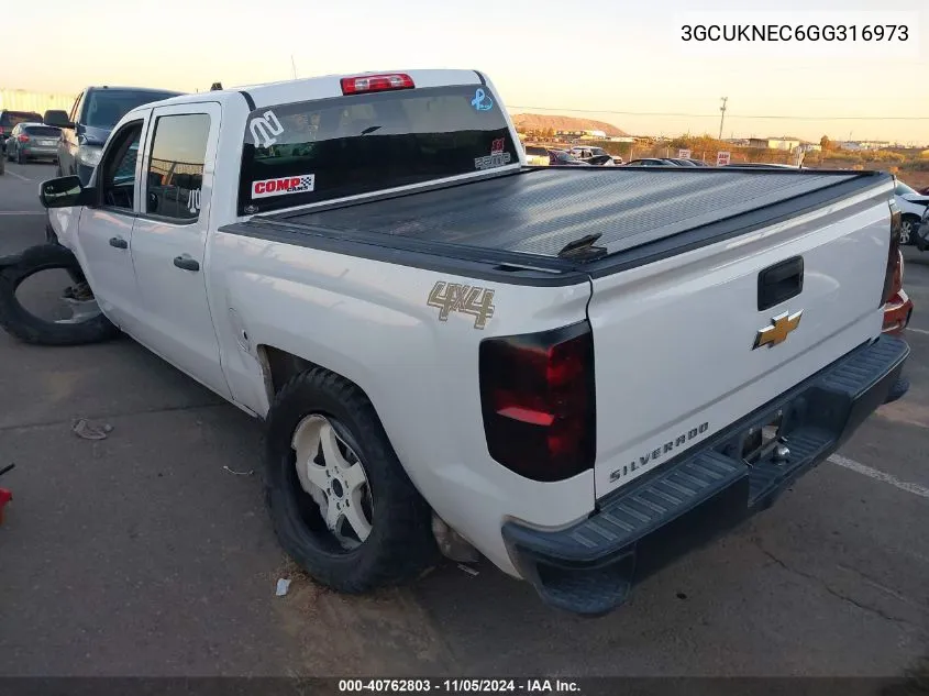 2016 Chevrolet Silverado 1500 Wt VIN: 3GCUKNEC6GG316973 Lot: 40762803