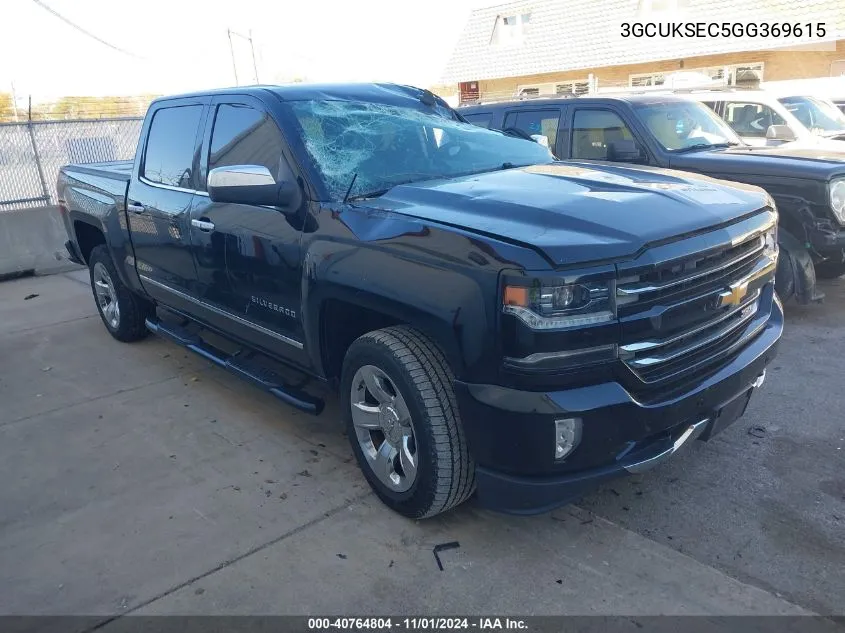 2016 Chevrolet Silverado 1500 2Lz VIN: 3GCUKSEC5GG369615 Lot: 40764804