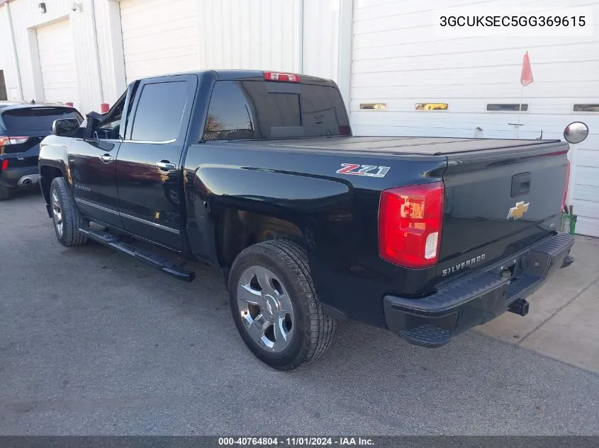 2016 Chevrolet Silverado 1500 2Lz VIN: 3GCUKSEC5GG369615 Lot: 40764804