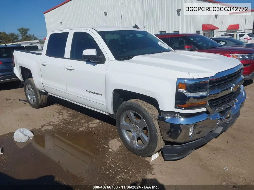 2016 Chevrolet Silverado 1500 1Lt VIN: 3GCPCREC3GG342772 Lot: 40766788