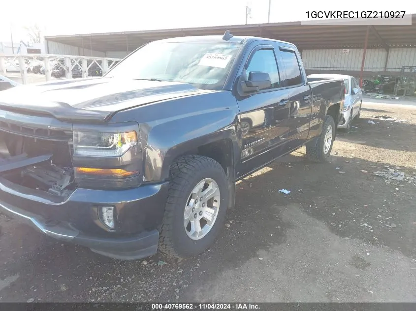 2016 Chevrolet Silverado 1500 2Lt VIN: 1GCVKREC1GZ210927 Lot: 40769562