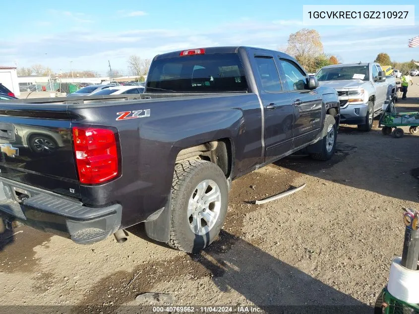 2016 Chevrolet Silverado 1500 2Lt VIN: 1GCVKREC1GZ210927 Lot: 40769562